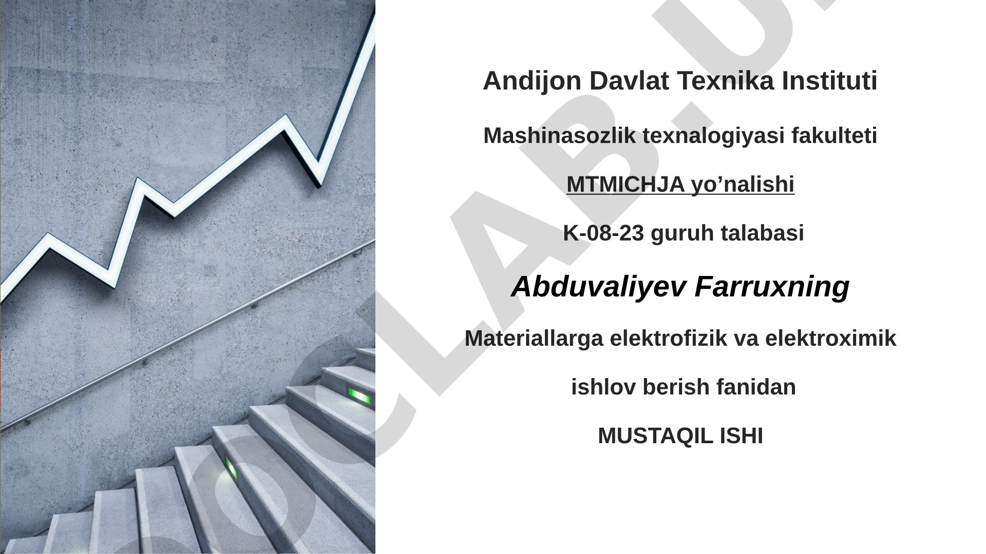 Materiallarga elektrofizik va elektroximik ishlov berish fanining rivojlanish tarixi