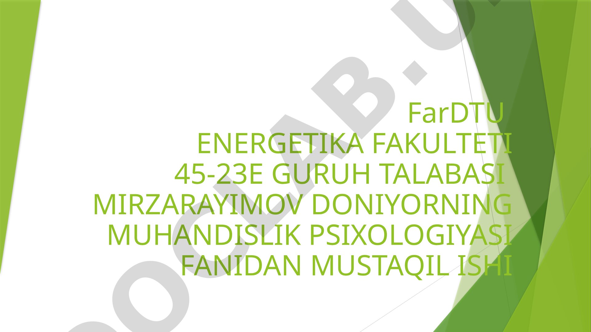 Idrok elementlarini tuzilish prinsiplarini ishlab chiqish