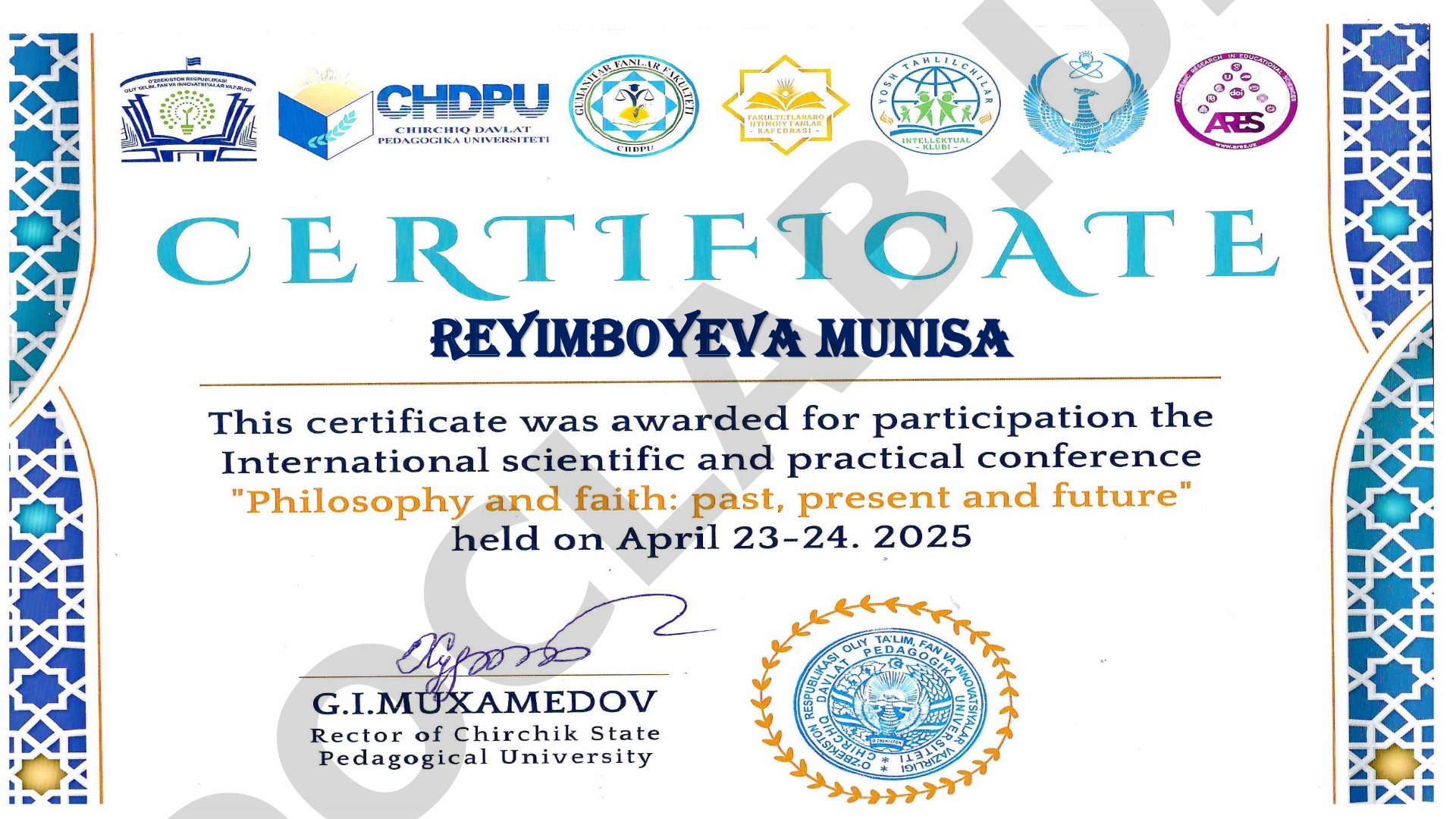 Reyimboyeva Munisa
