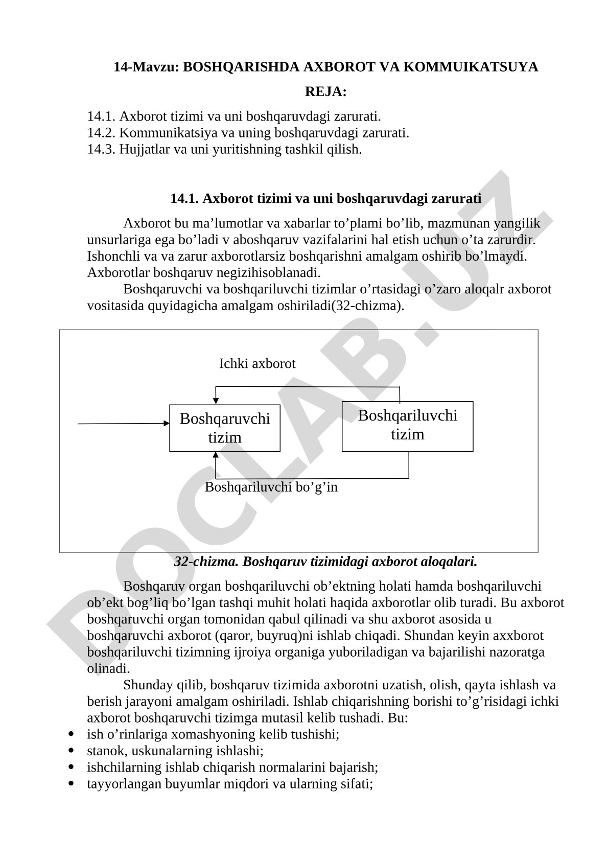 Boshqarishda axborot va kommunikatsiya