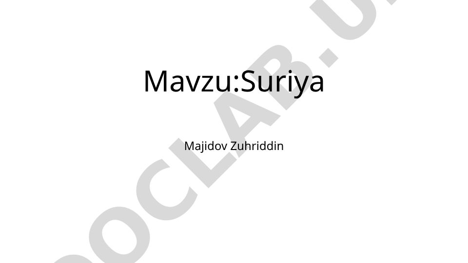 Suriya Majidov Zuhriddin