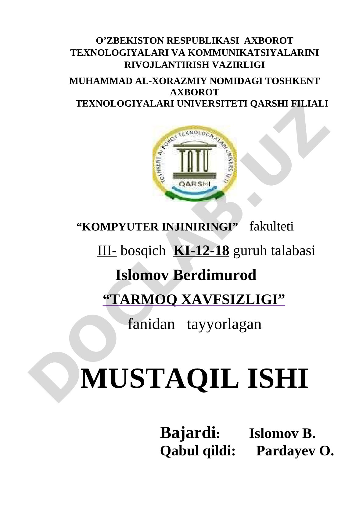 Advanced Cisco Adaptive Security Appliance (ASA) xavfsizlik qurilmalarini sozlash