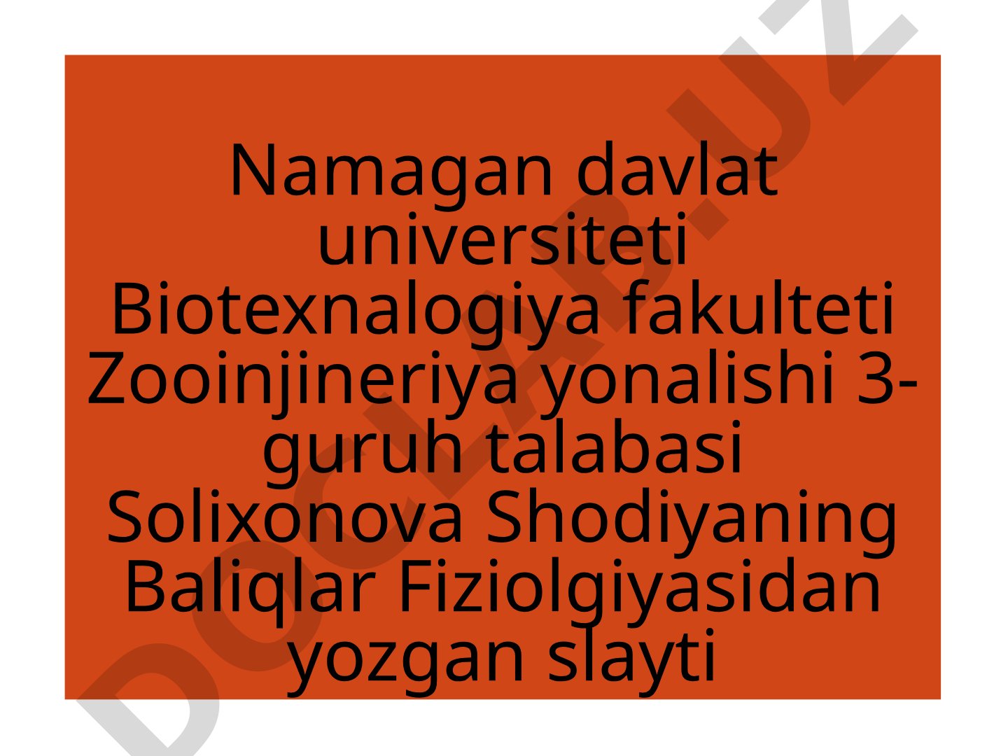 Baliq muskultura tizimi baliqlar suzish