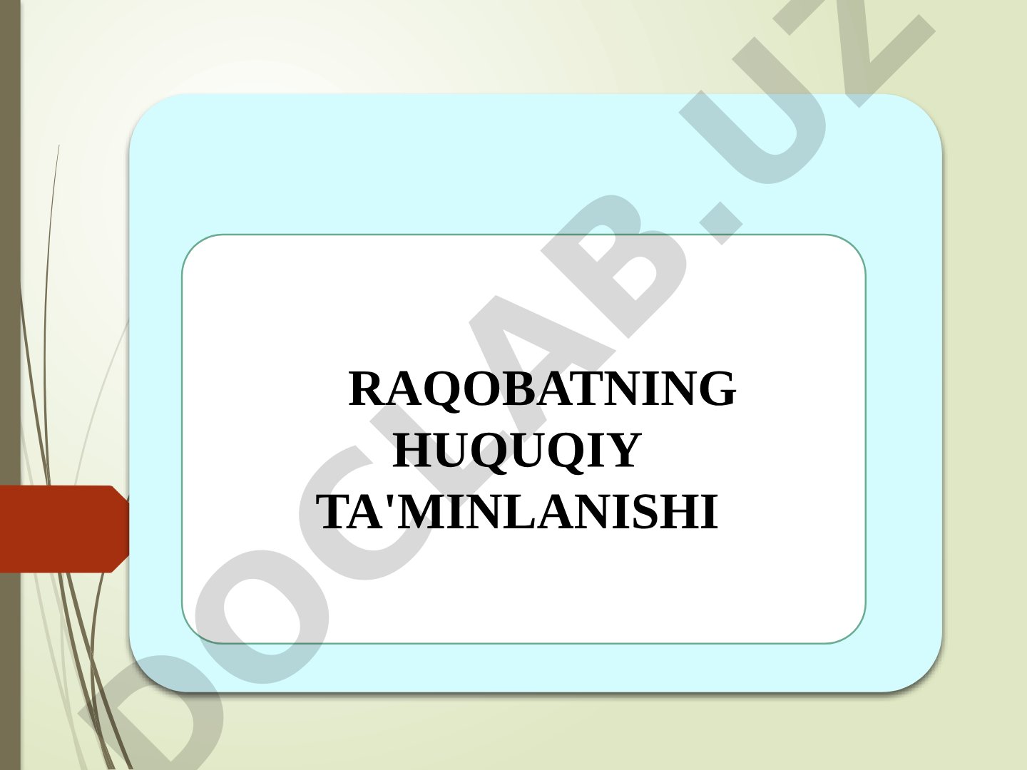 Insofsiz raqobat tushunchasi, iste'molchilarni himoya qilish va reklama masalalari