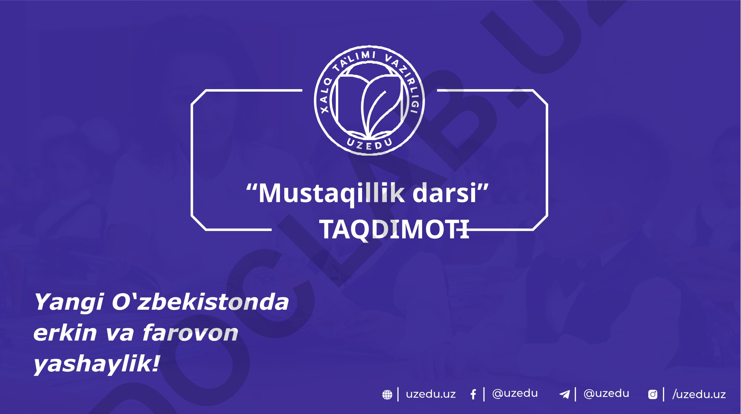 Yangi O'zbekiston ta'lim tizimi va yoshlar siyosati