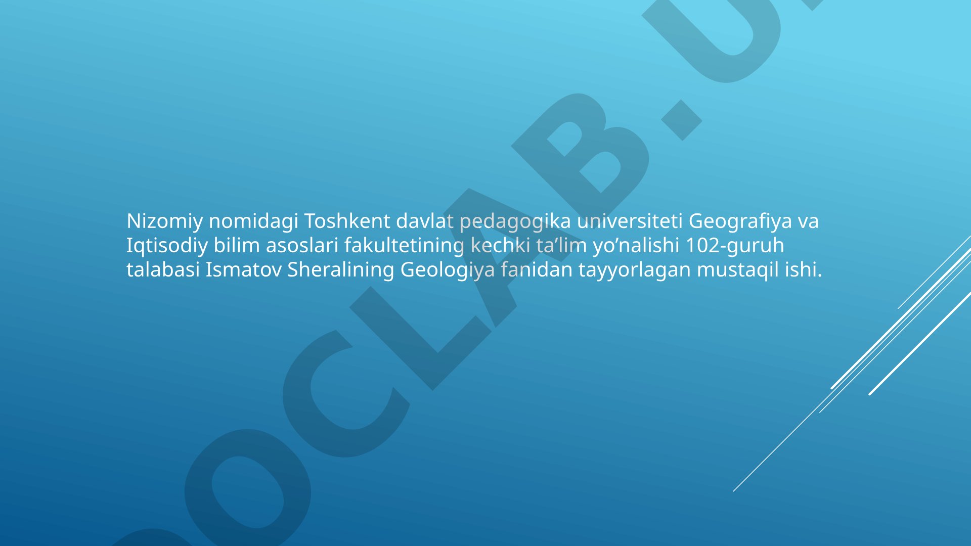 Endogen geologik jarayonlar