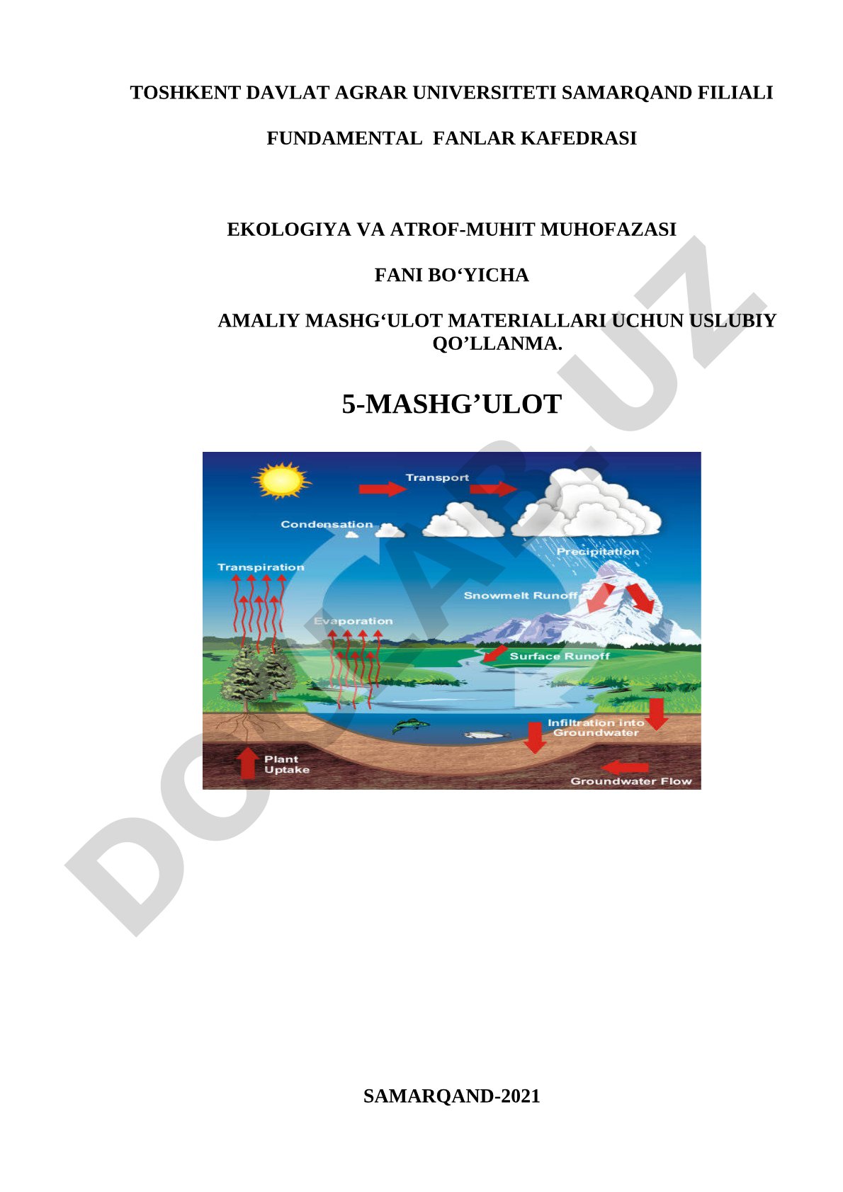 Qishloq xo‘jaligi ekologiyasi