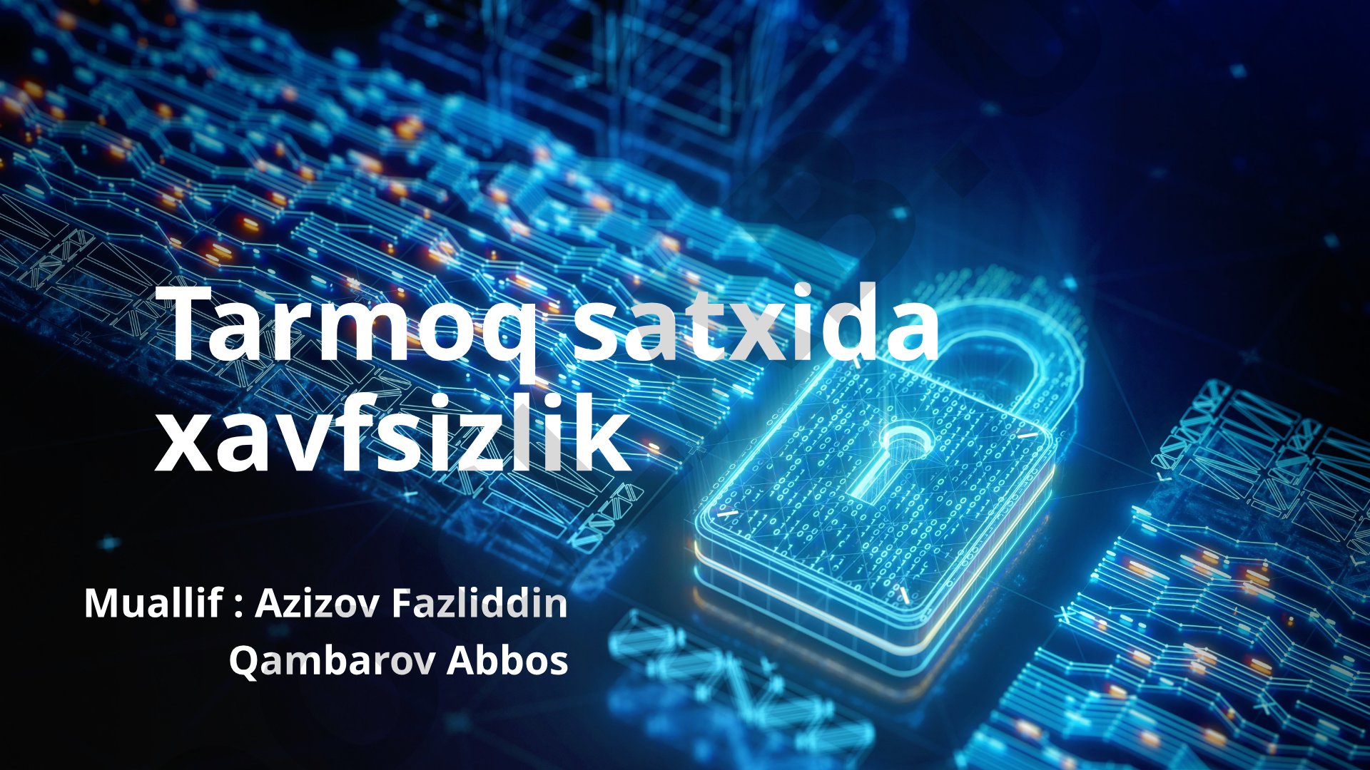 Tarmoq tushunchasi, OSI modeli va TCP/IP protokollari steki haqida