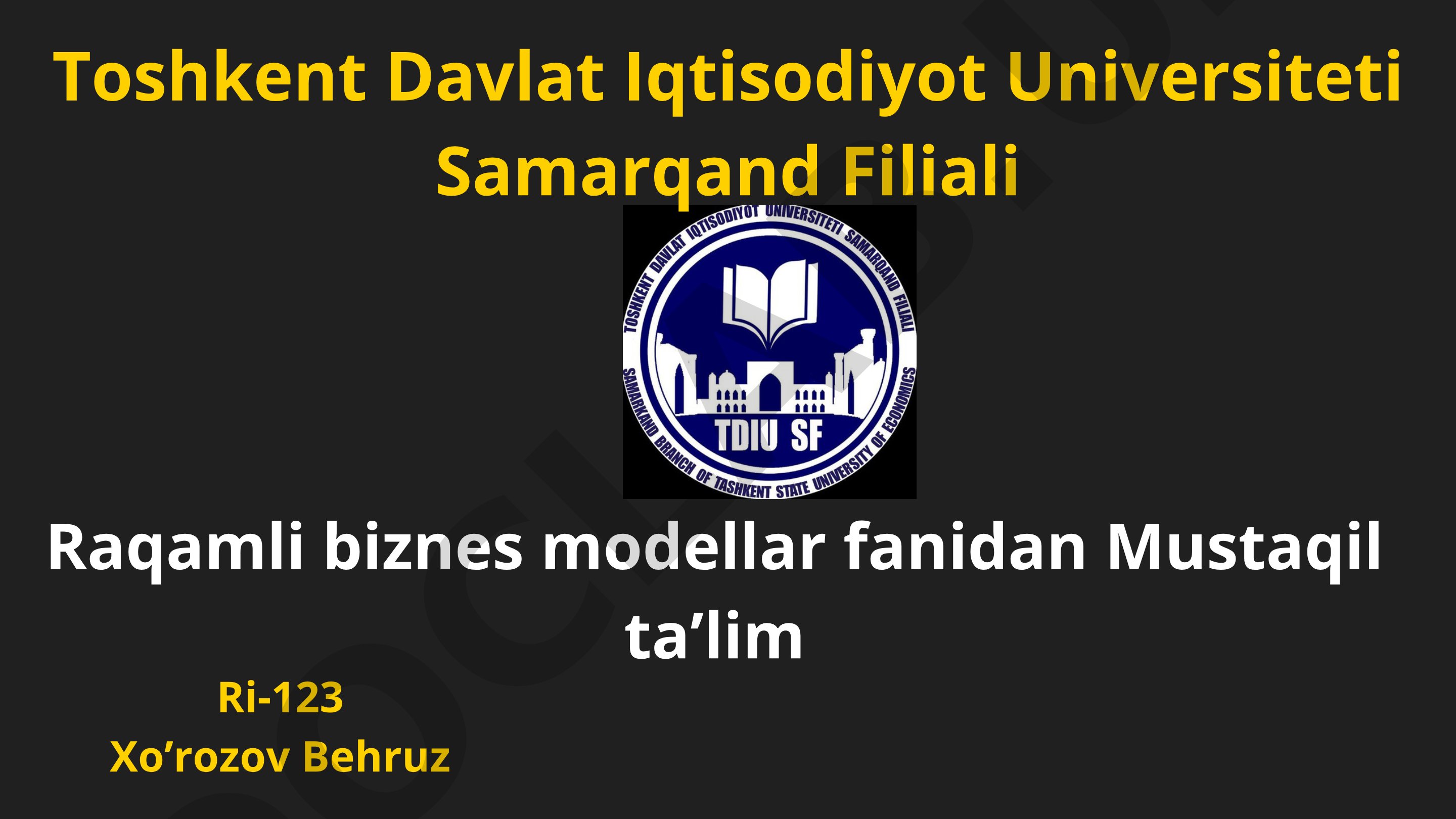 Innovatsion raqamli xizmatlarni yaratishda Design Thinking metodologiyasi
