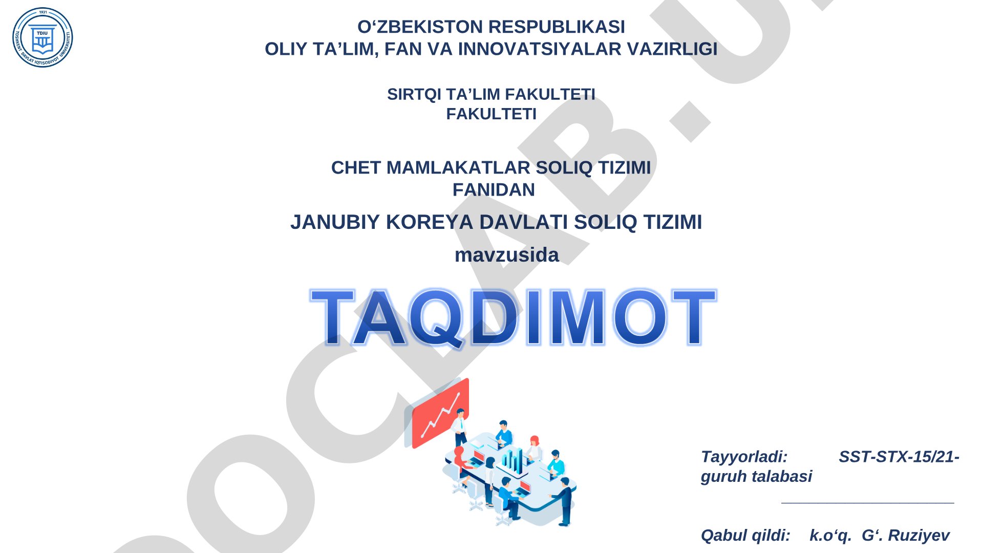 Janubiy Koreya davlati soliq tizimi