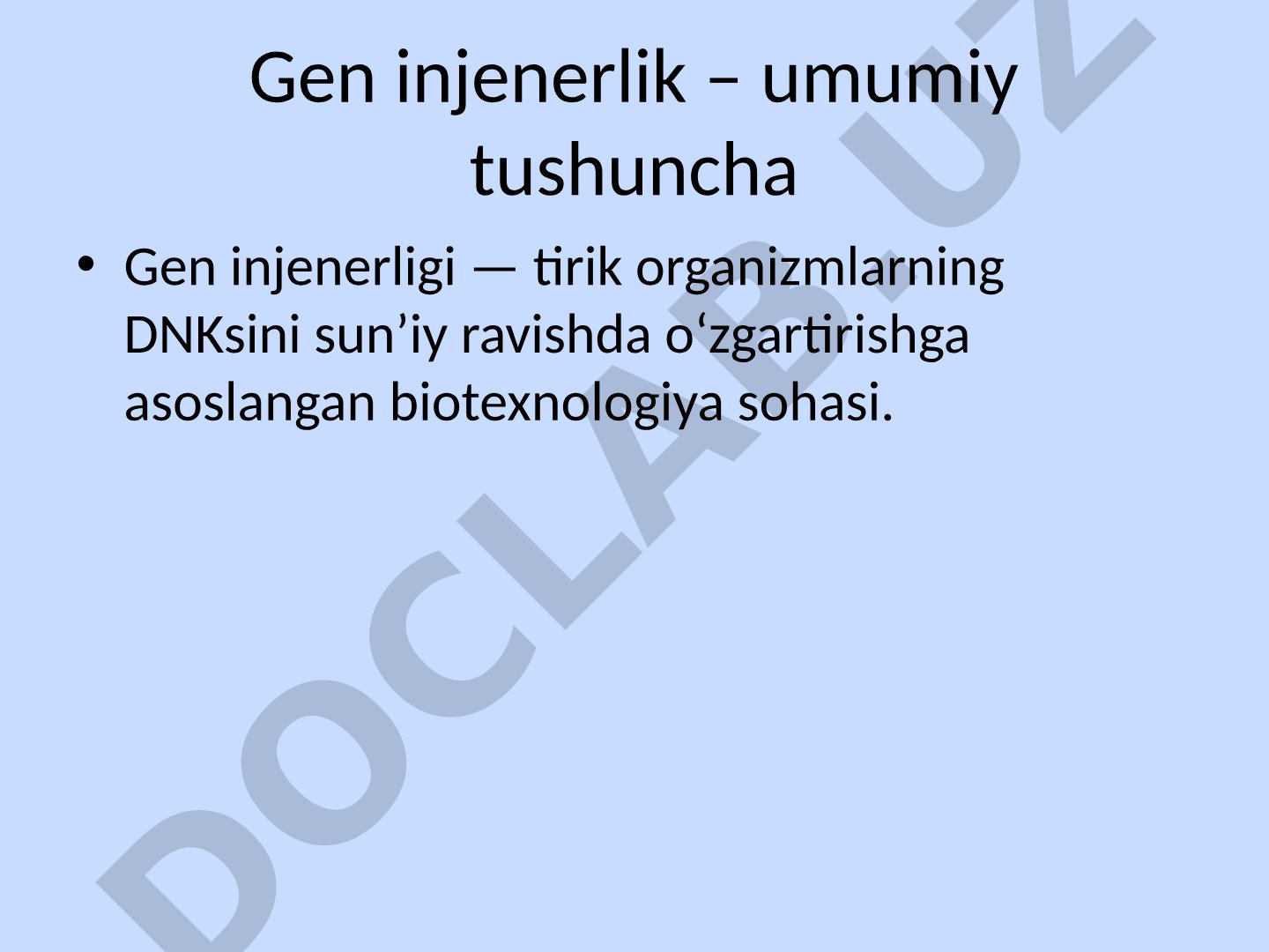Gen injenerligi va etik muammolari