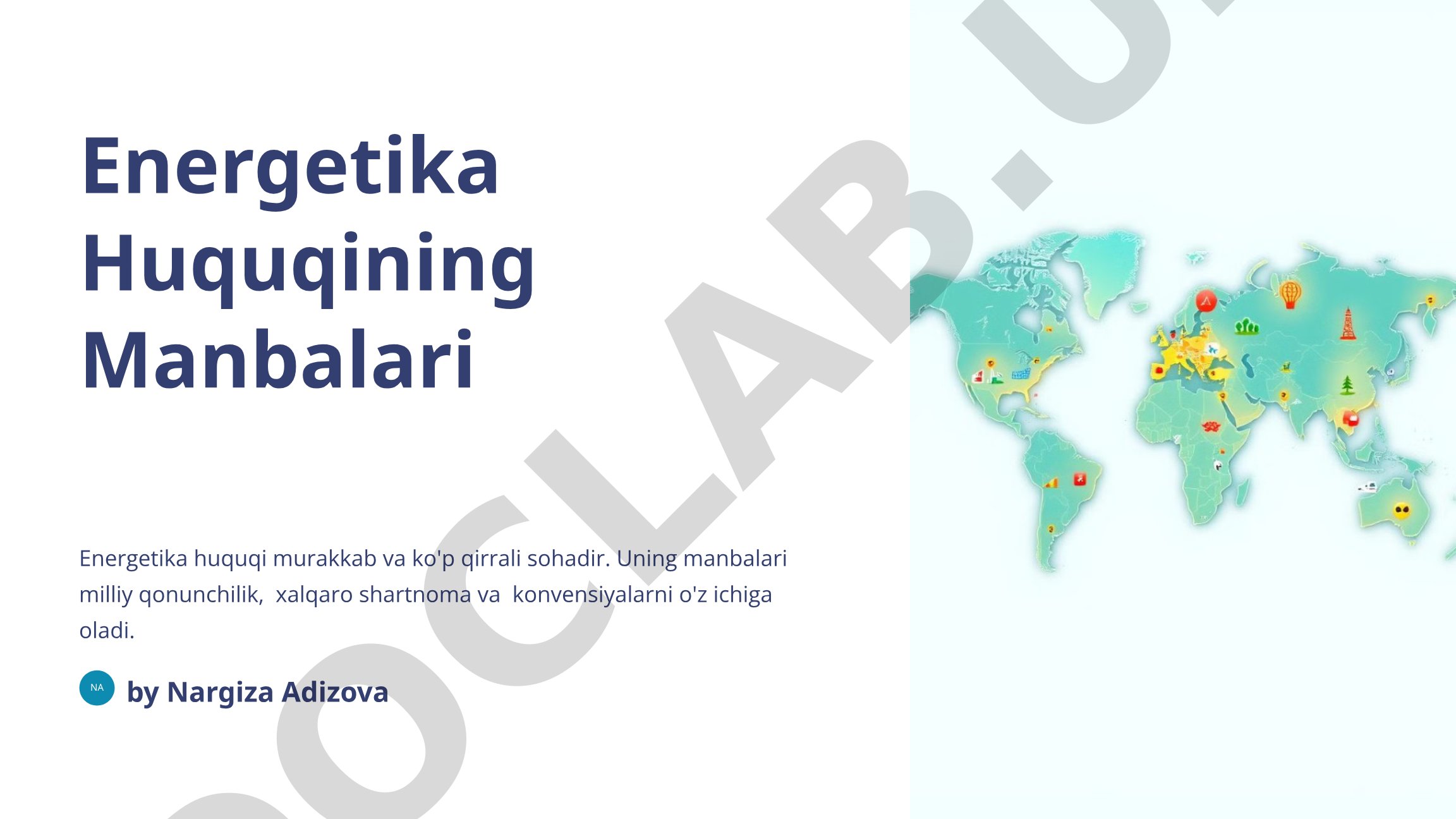 Energetika Huquqining Manbalari