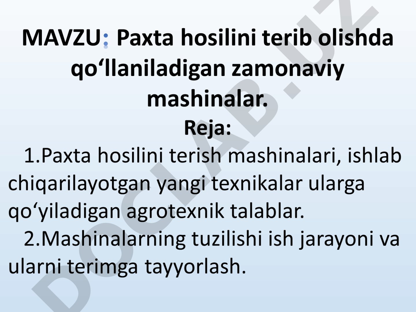 PAXTA TERISH MASHINALARI