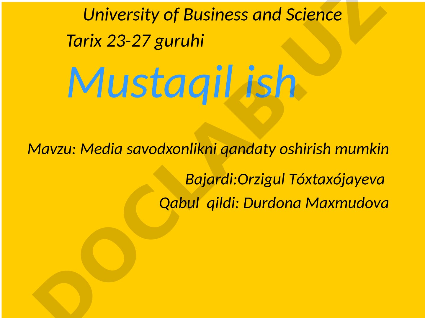 Media savodxonlikni qanday oshirish mumkin