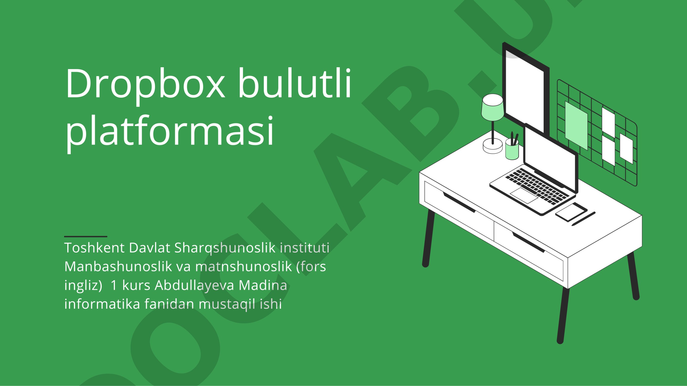 Dropbox bulutli platformasi
