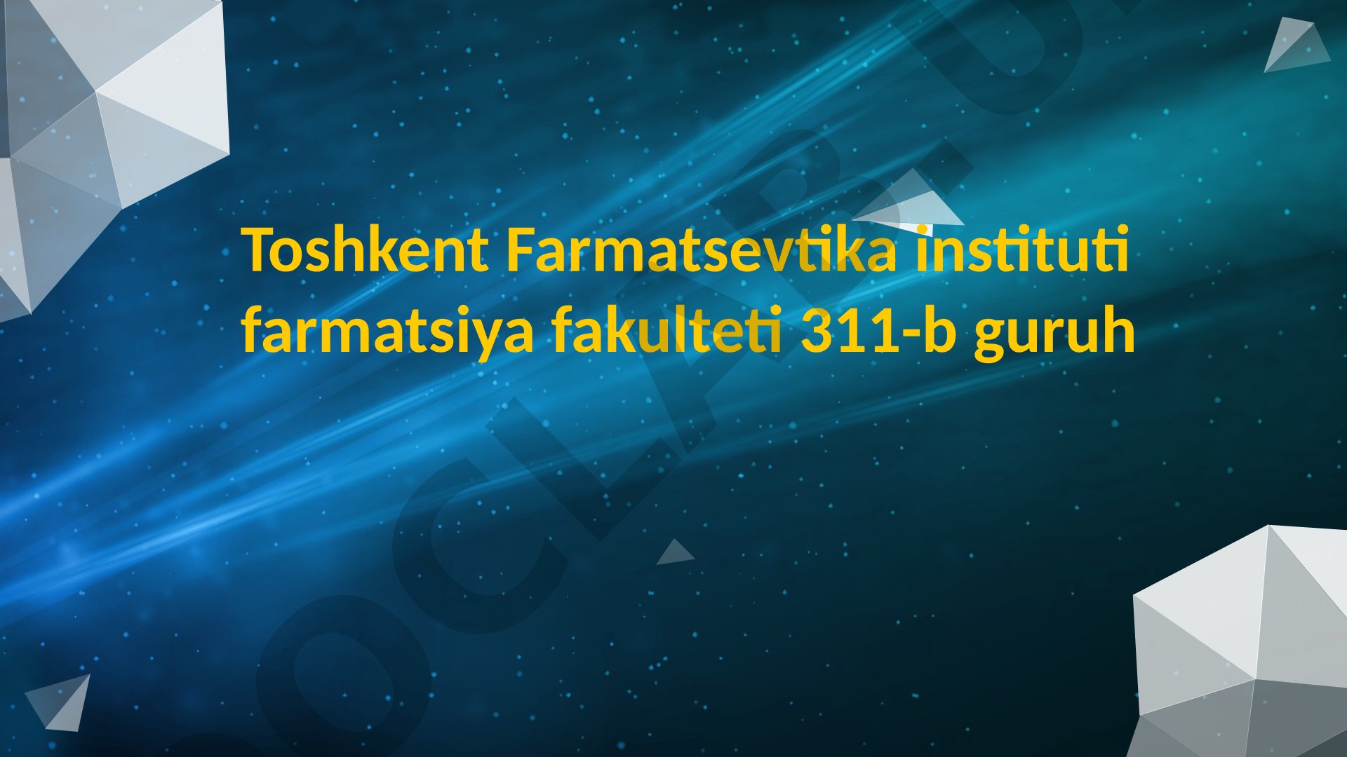 UB-spektrofotometriya usuli yordamida B12 chinligini aniqlash