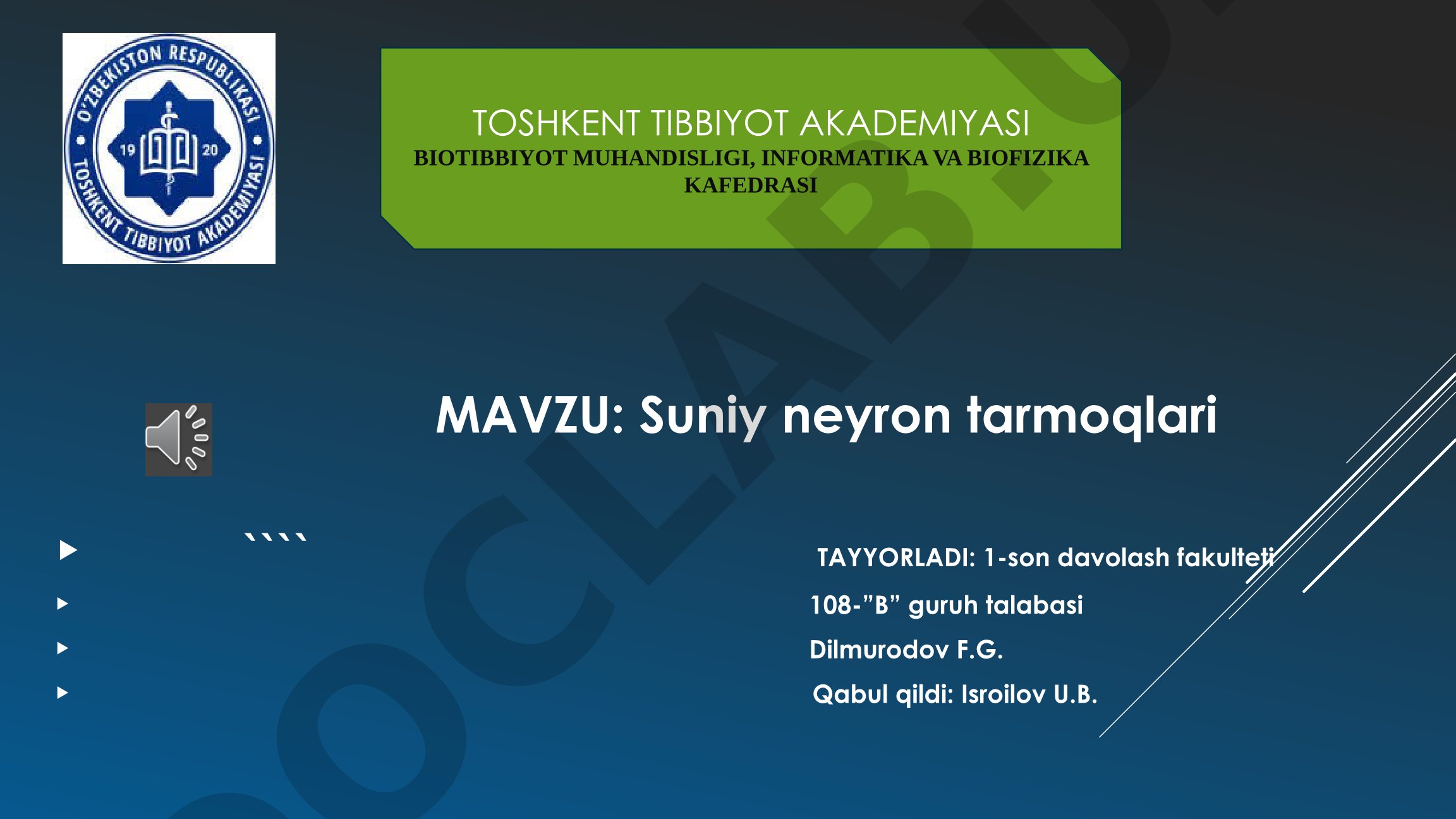 Suniy neyron tarmoqlari