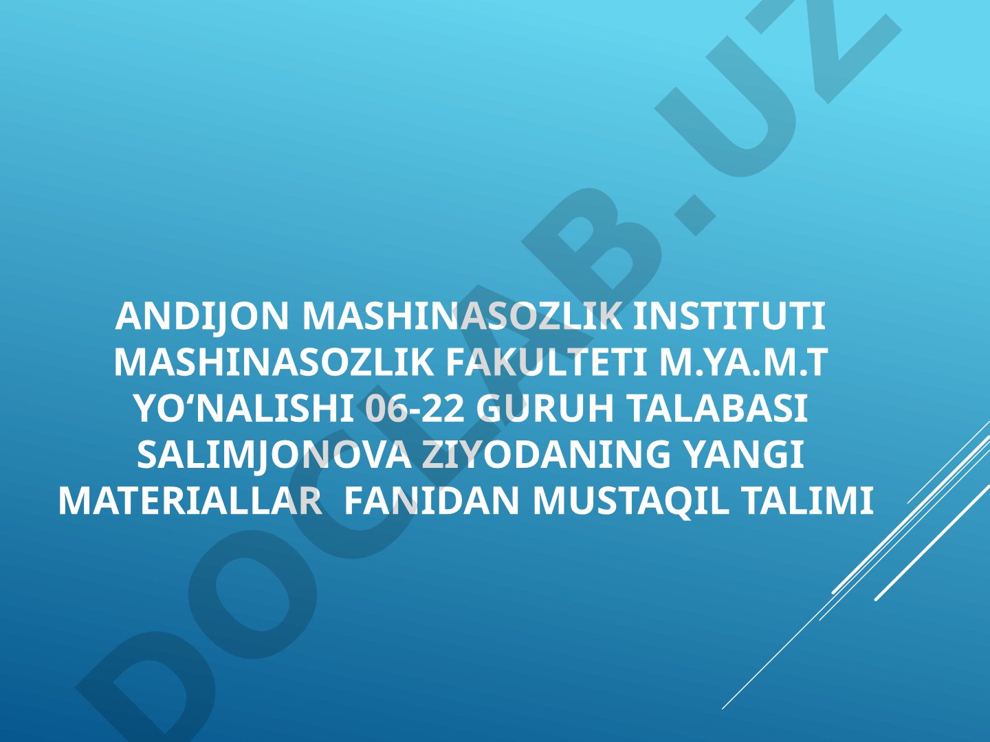 Qiyin eriydigan metallarning xususiyatlari, turlari va qo'llanilish sohalari