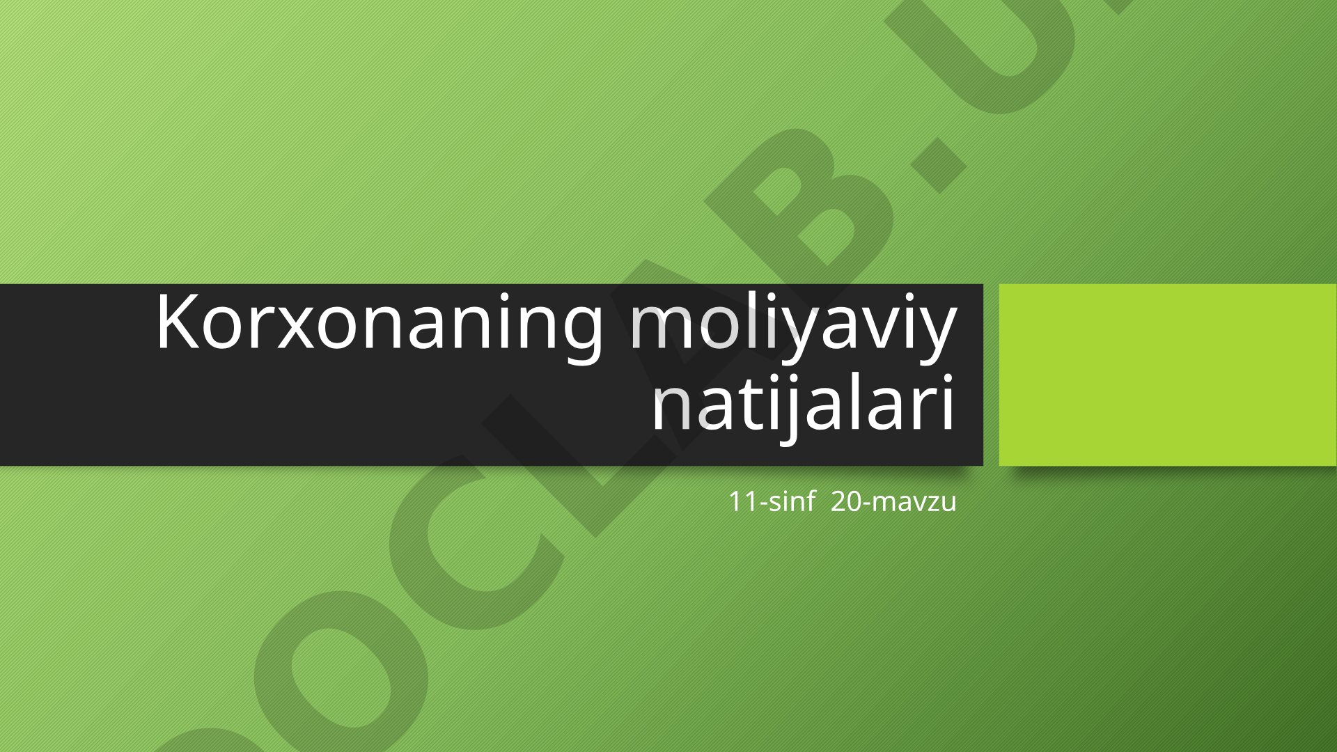 Yalpi daromad va foyda