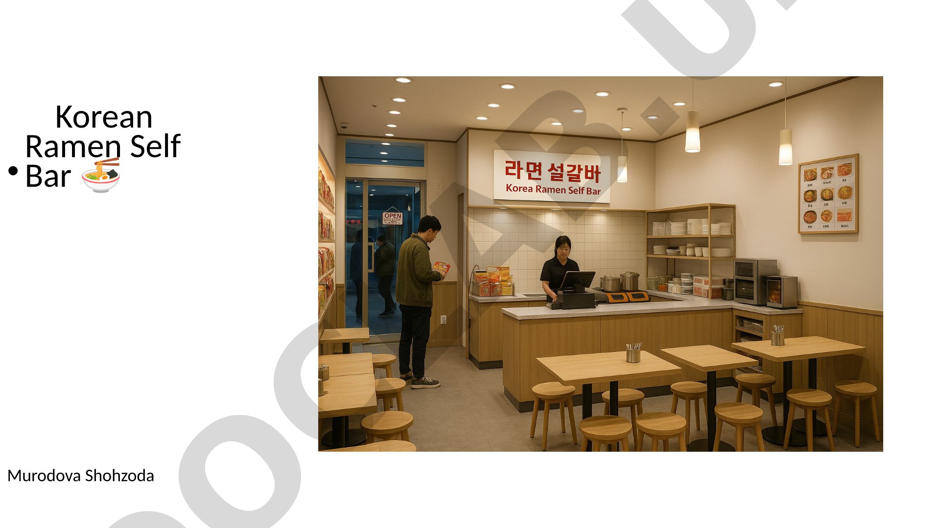Korean Ramen Self Bar