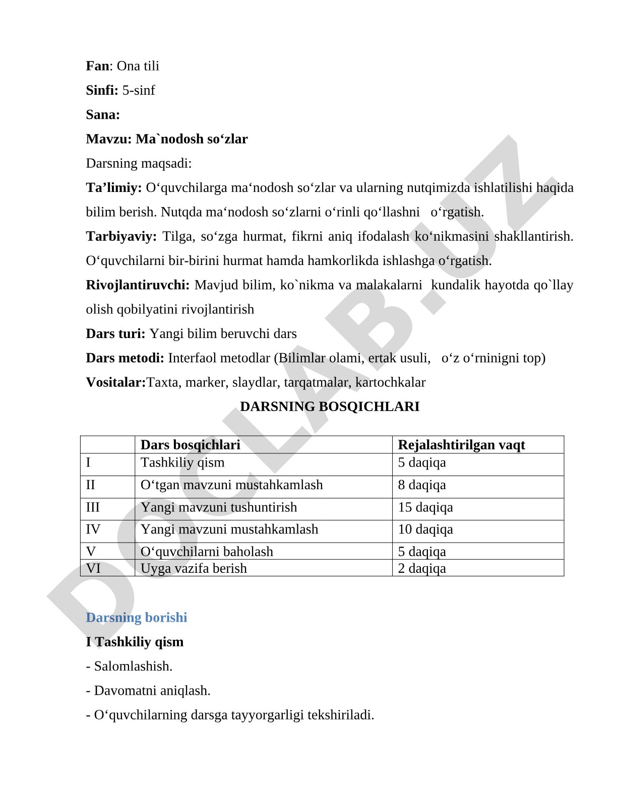 Ma`nodosh so`zlar
