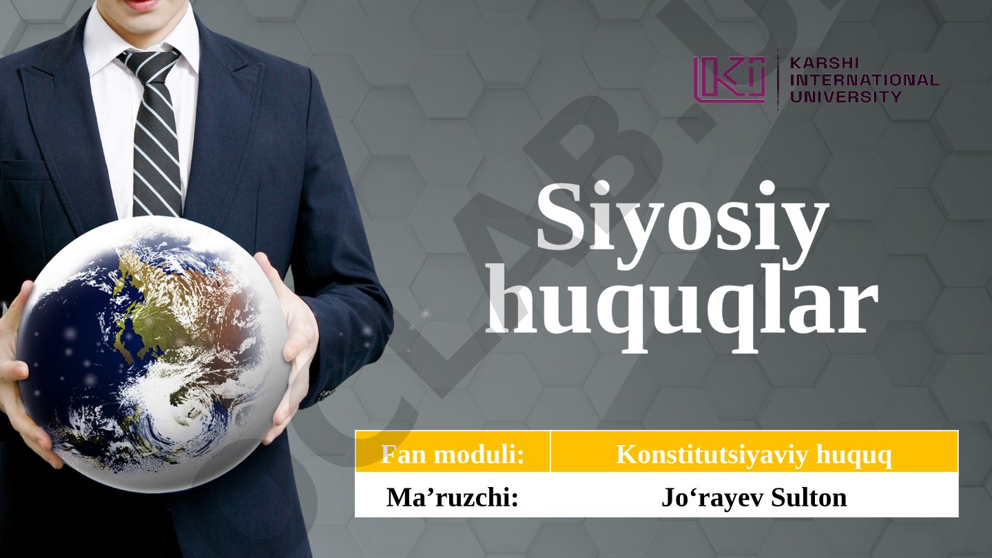 Siyosiy huquqlar