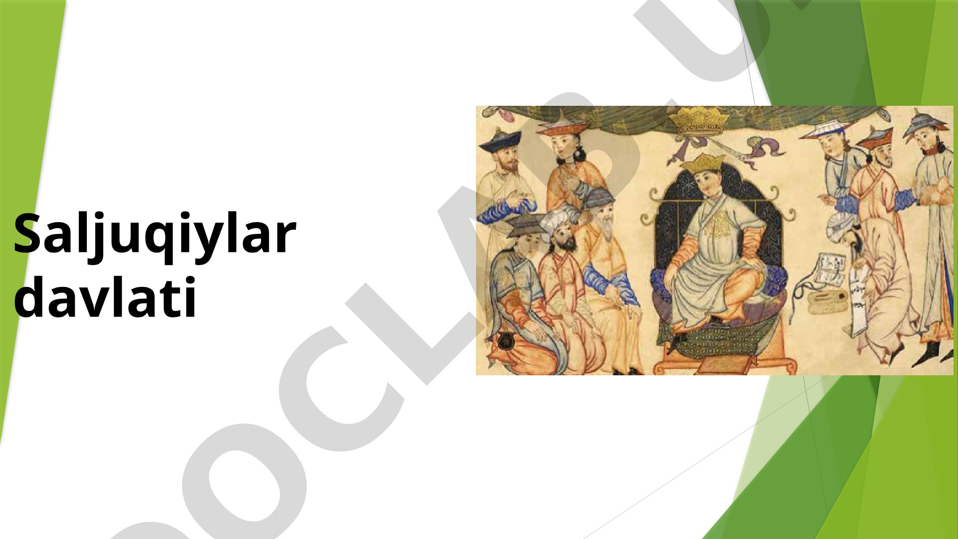 Saljuqiylar davlatining tashkil topishi
