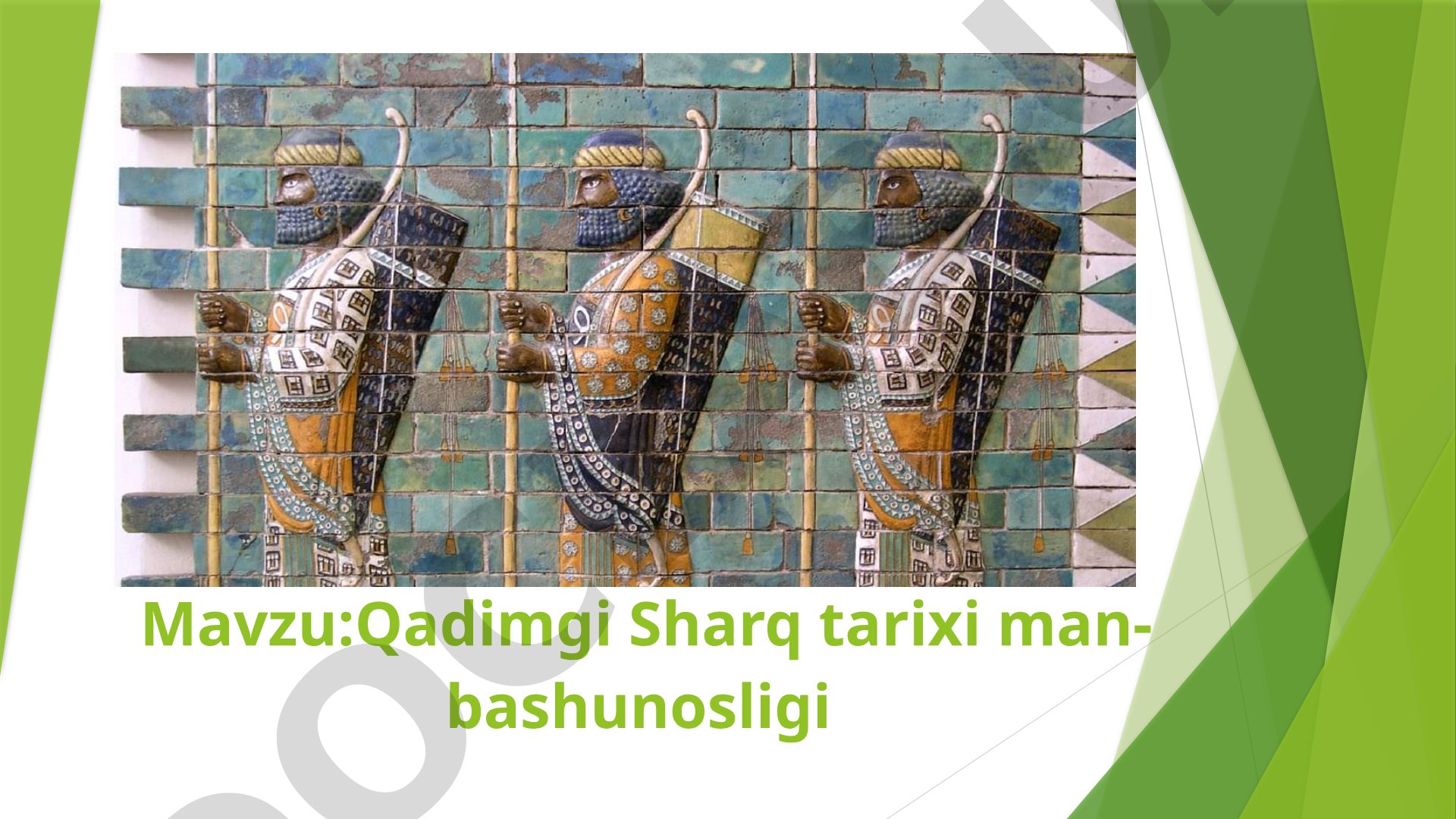 Qadimgi Sharq tarixi manbashunosligi