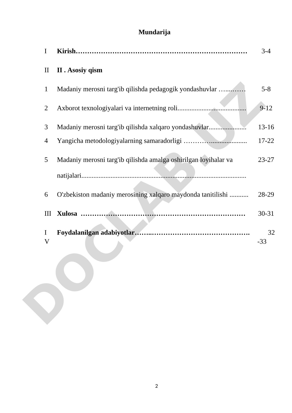 O‘zbekiston Respublikasi umumiy o‘rta ta'lim tizimida tarix o‘qitishning hozirgi tuzilishi va mazmuni