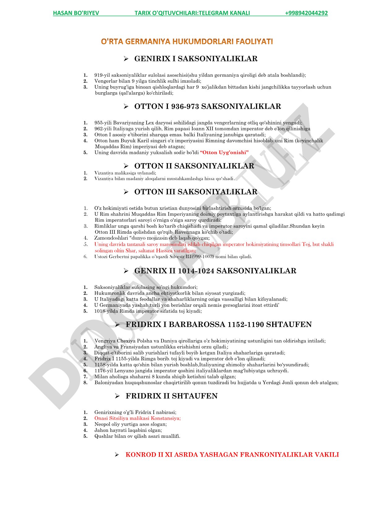 Saksoniyaliklar sulolasi hukmdorlari