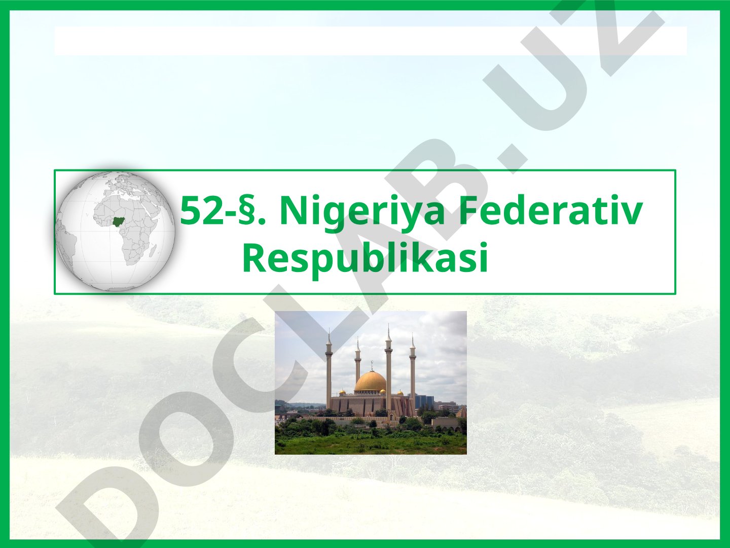 Nigeriya Federativ Respublikasi