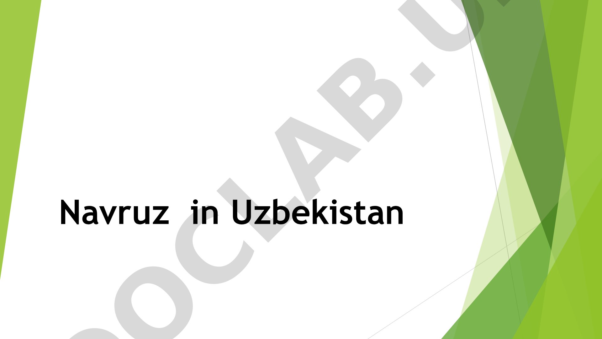 Navruz holiday in Uzbekistan