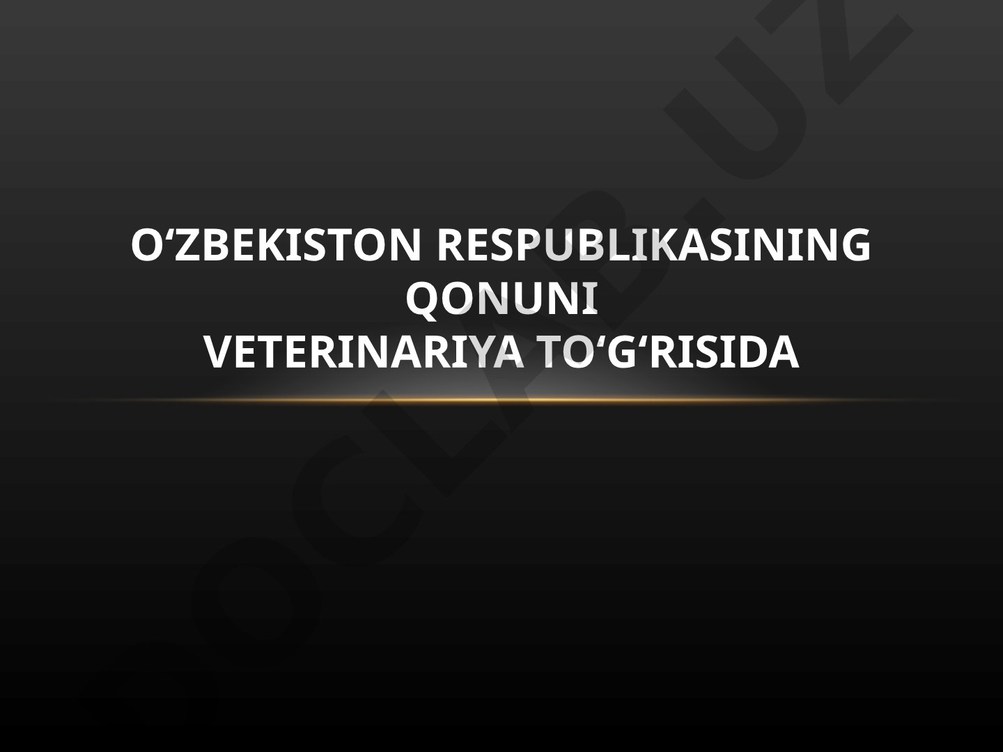 O'zbekiston veterinariya qonuni 4-bob: egalarning huquq va majburiyatlari