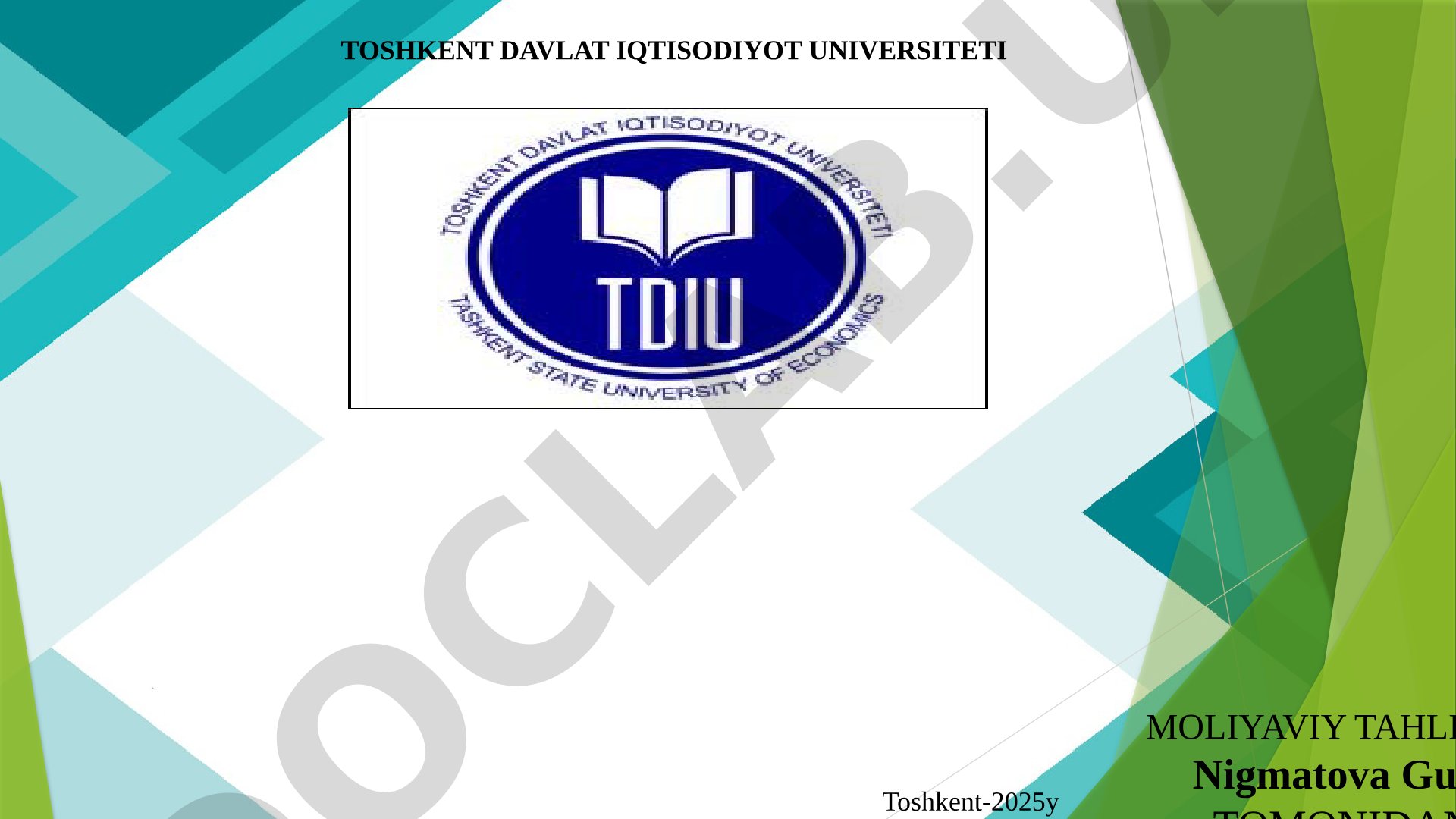 Iqtisodiy tahlilning turlari