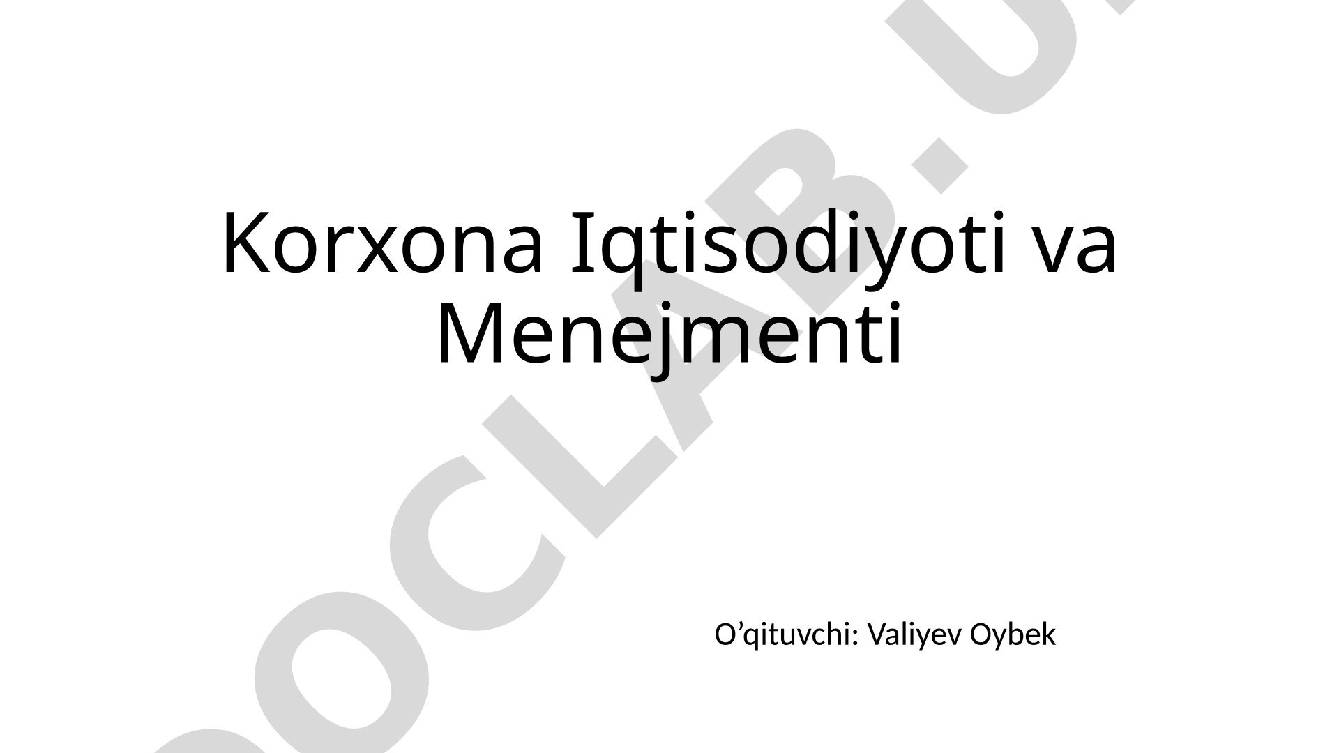 Asosiy kapital-asosiy fondlar tarkibi, strukturasi, xisobga olinishi va baxolanish usullari