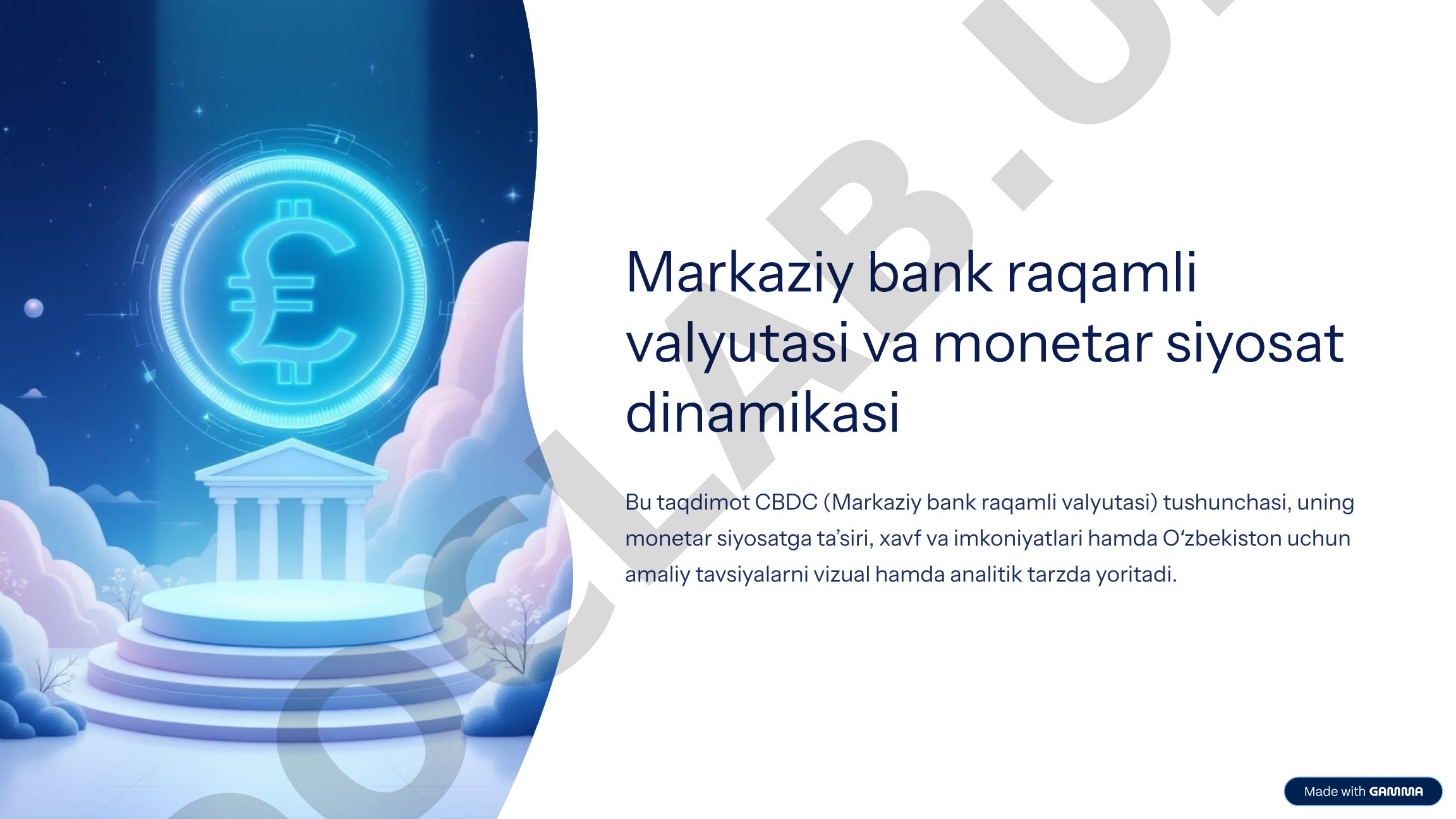 Markaziy bank raqamli valyutasi va monetar siyosat dinamikasi