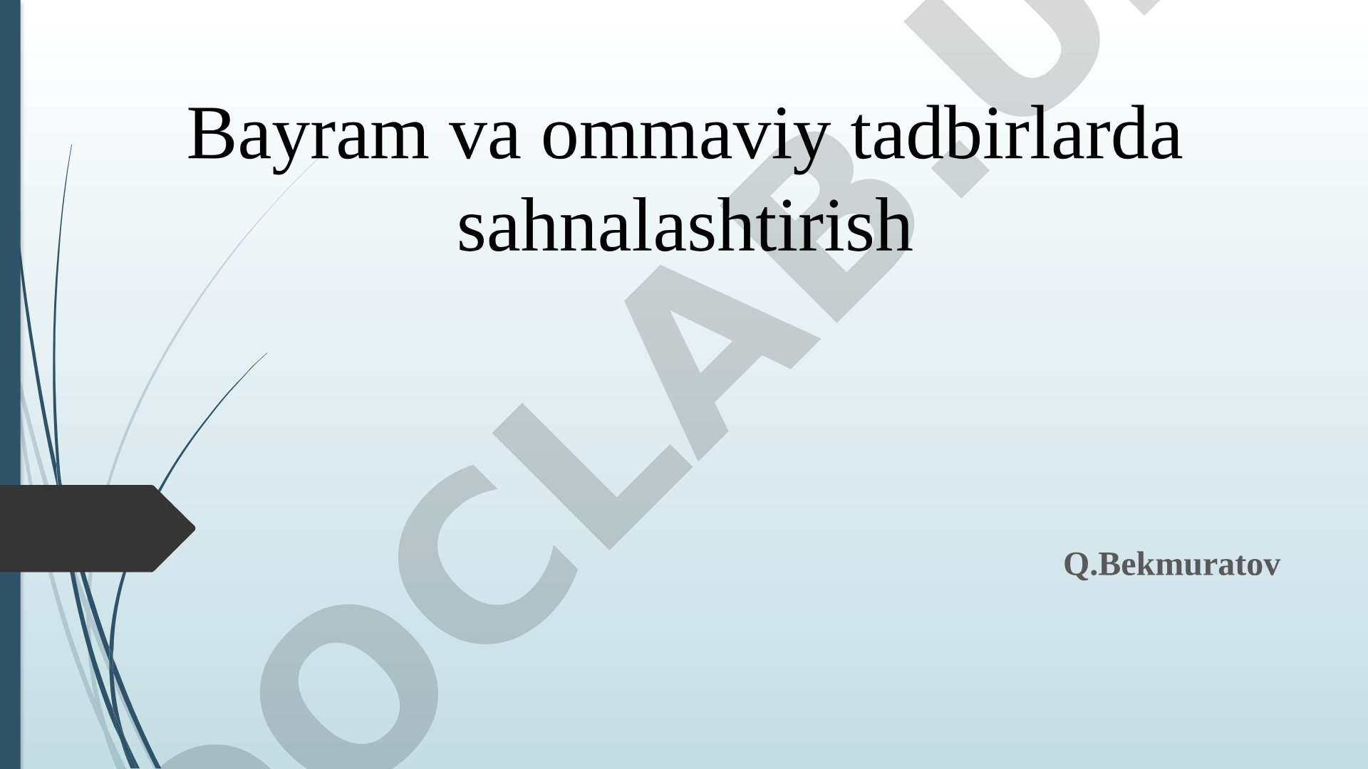 Bayram va ommaviy tadbirlarda sahnalashtirish