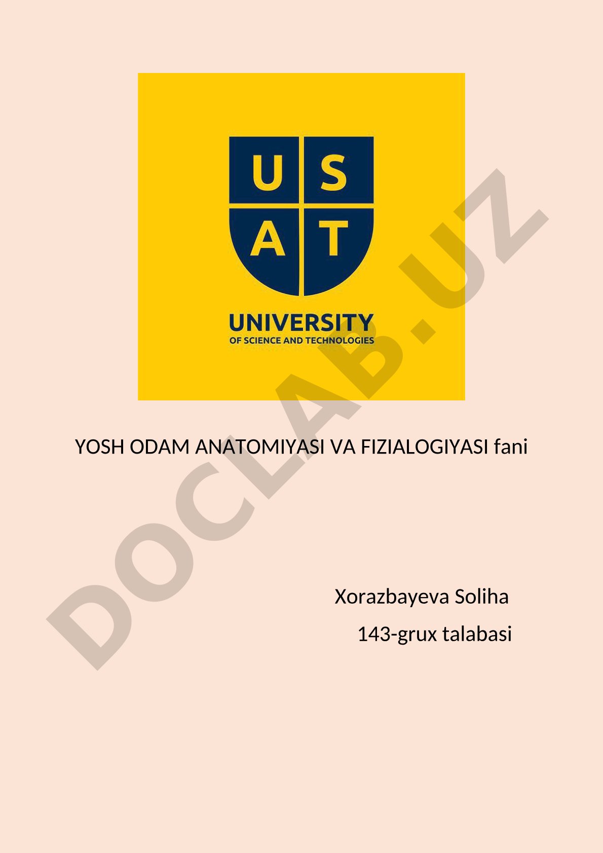 Orqa va bosh miyaning umumiy tuzilishi