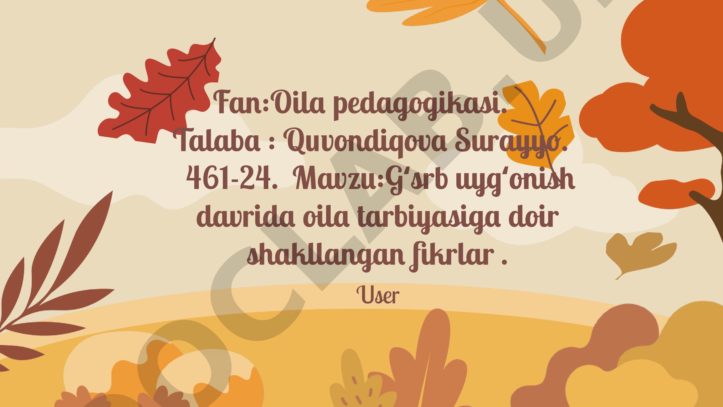 Gʻsrb uygʻonish davrida oila tarbiyasiga doir shakllangan fikrlar