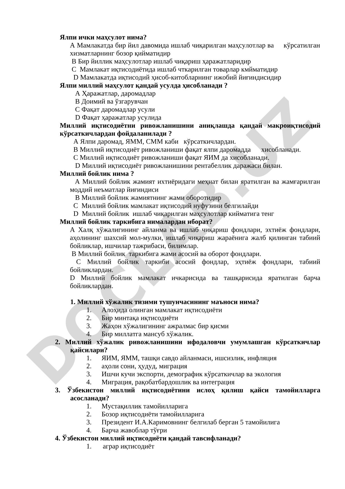 Makroiqtisodiy ko'rsatkichlar