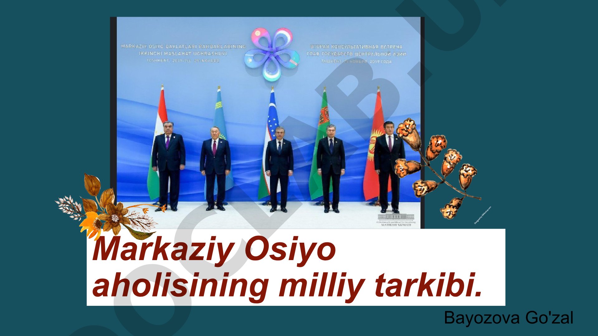 Markaziy Osiyo aholisining milliy tarkibi