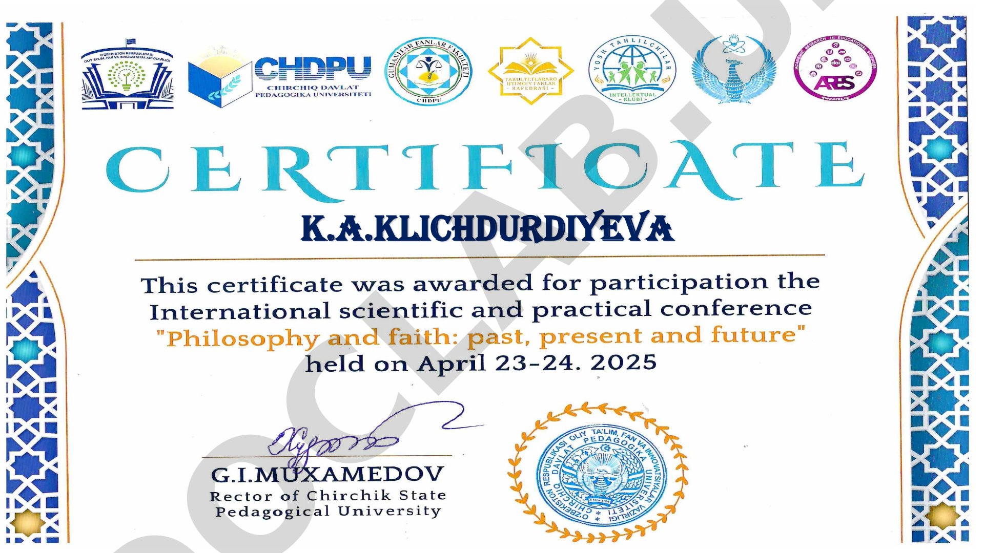 K.A. Klichdurdiyeva