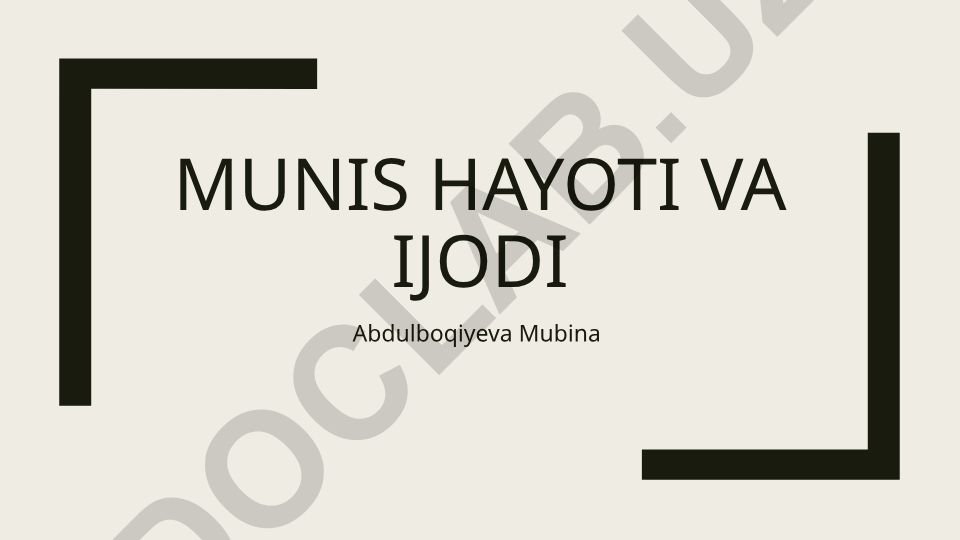 Munis devonining tarkibiy qismi va mumtoz adabiyotdagi ahamiyati