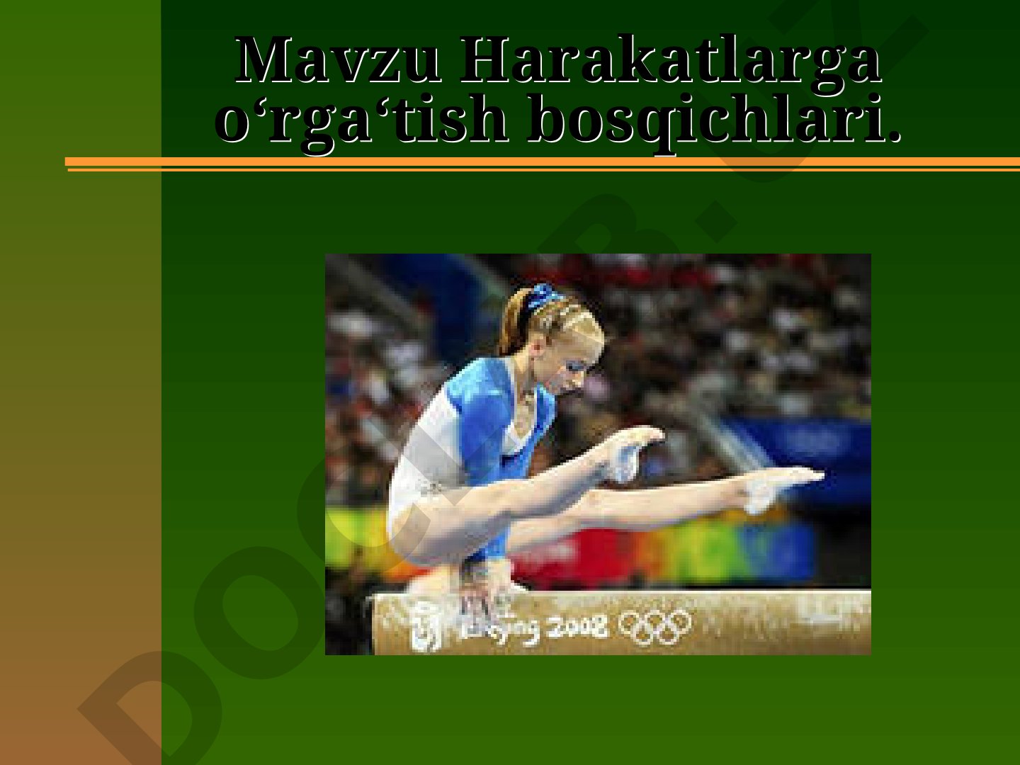 Harakatlarga o‘rgatish bosqichlari, ko‘nikma va malaka shakllantirish haqida