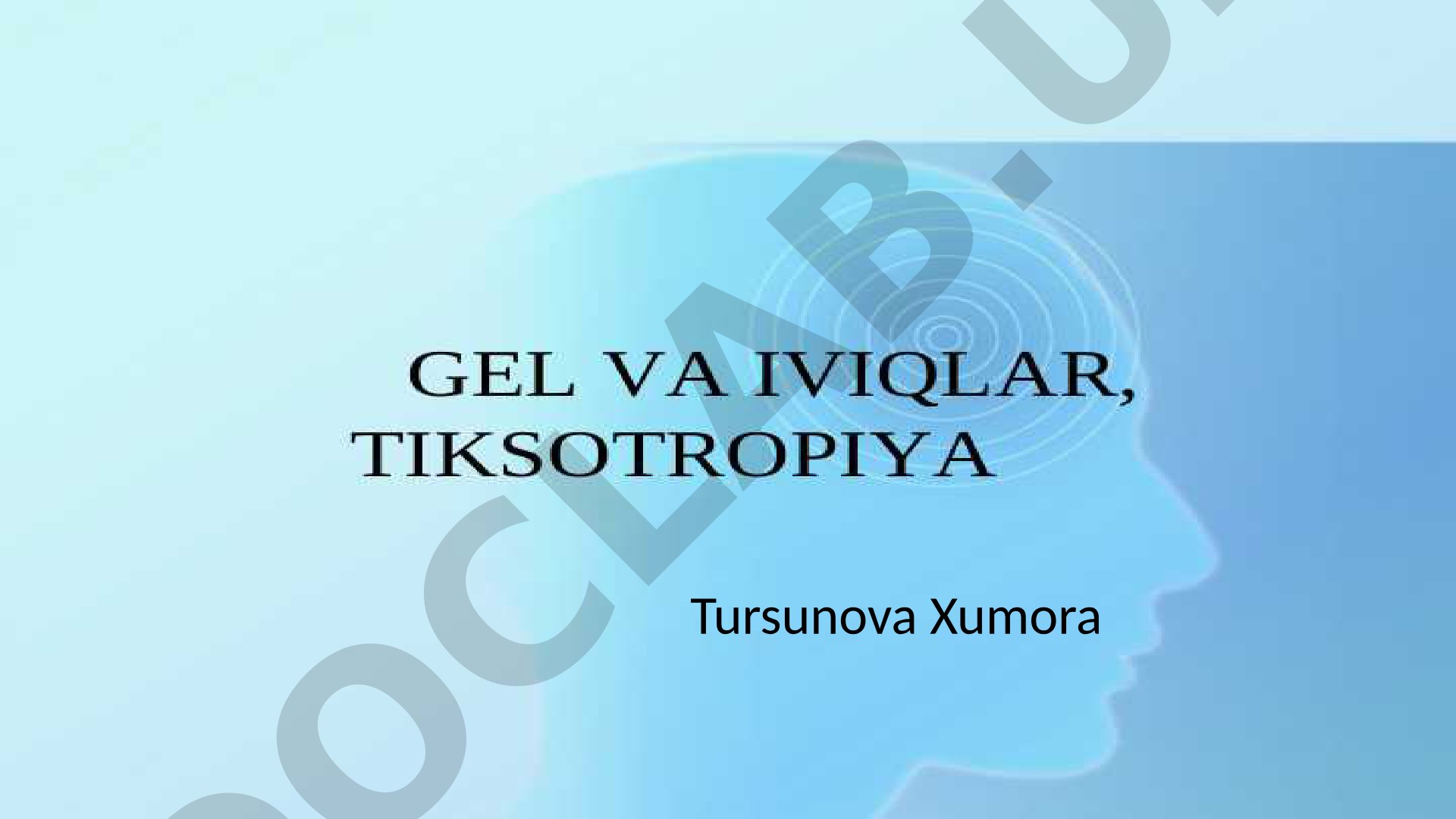 Tiksotropiya – xususiyatlari va ahamiyati