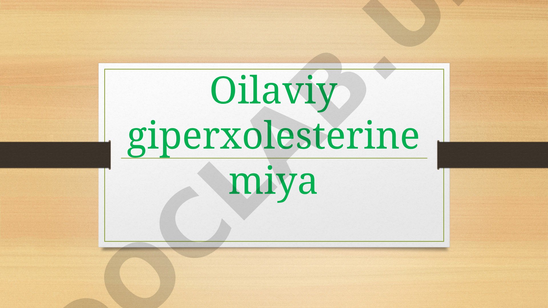 Irsiy kasallik: LDL xolesterin oshishi, erta yurak-qon tomir patologiyalari