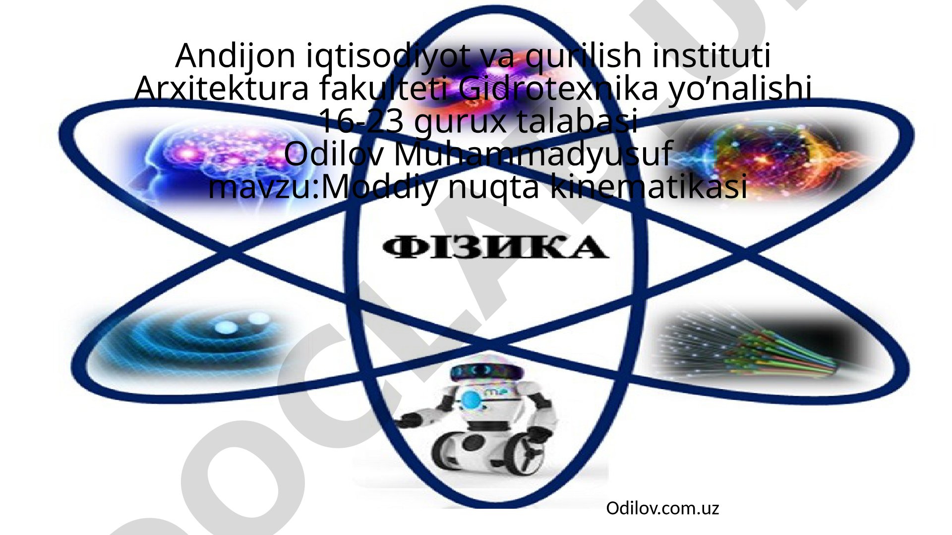 Moddiy nuqta kinematikasi
