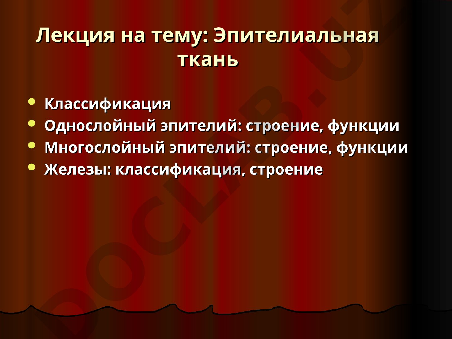 Эпителиальная ткань: классификация, строение, функции