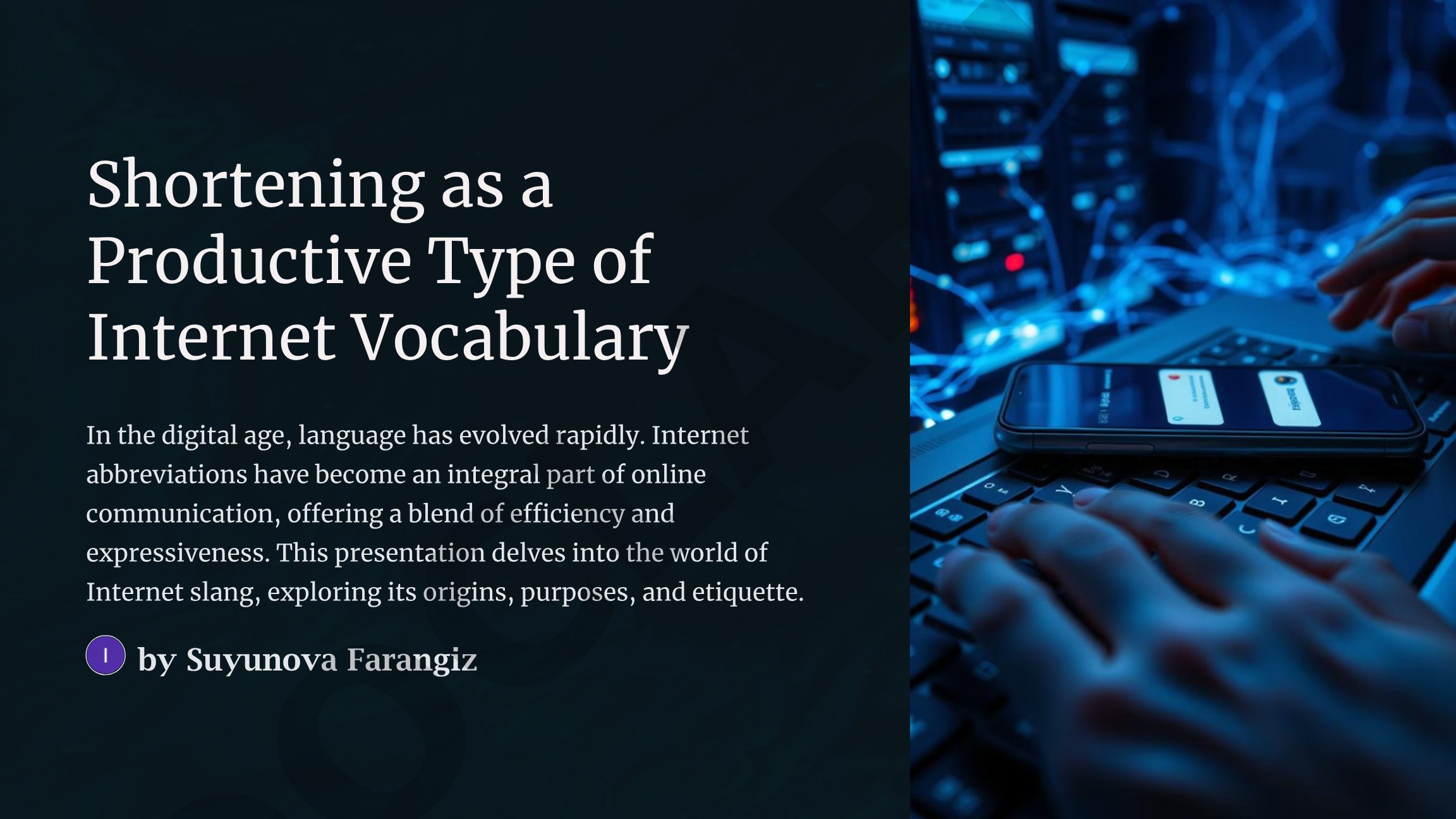 Shortening as a Productive Type of Internet Vocabulary