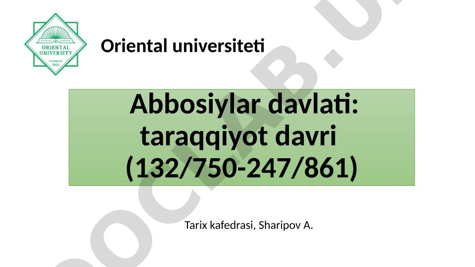 Abbosiylar davlati: taraqqiyot davri (132/750-247/861)